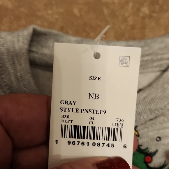 🐻  NWT Peanuts Sweatshirt Size NB - Picture 3 of 3